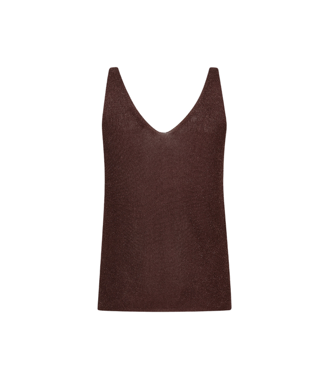 Ydence Knitted Top Lux - Brown