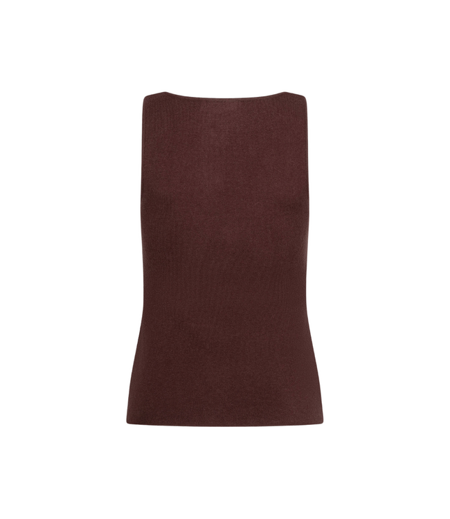 Ydence Knitted Top Mella - Brown