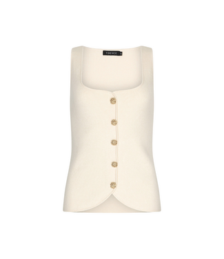 Ydence Knitted Top Mella - Ecru