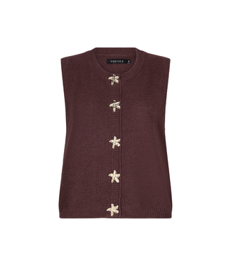 Ydence Knitted Top Mona - Brown
