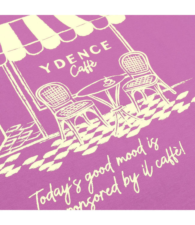 Ydence T-Shirt Ydence Cafe - Pink Purple