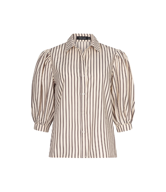 Ydence Blouse Bobbie - Brown Stripe