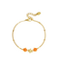 Armband Colored Flowers - Gold/Orange