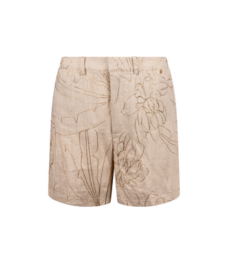 Nukus Dagmar Short Embroidery - Sand