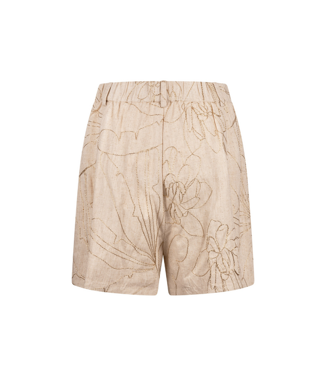 Nukus Dagmar Short Embroidery - Sand