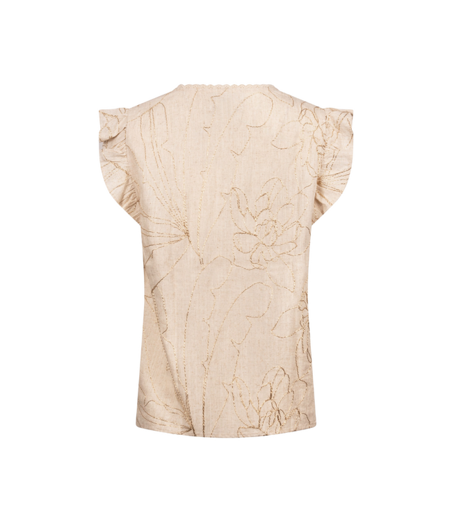 Nukus Lori Top Embroidery - Sand
