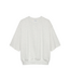 Catwalk Junkie Short Sleeve Graphic Sweater - Light Grey Melange