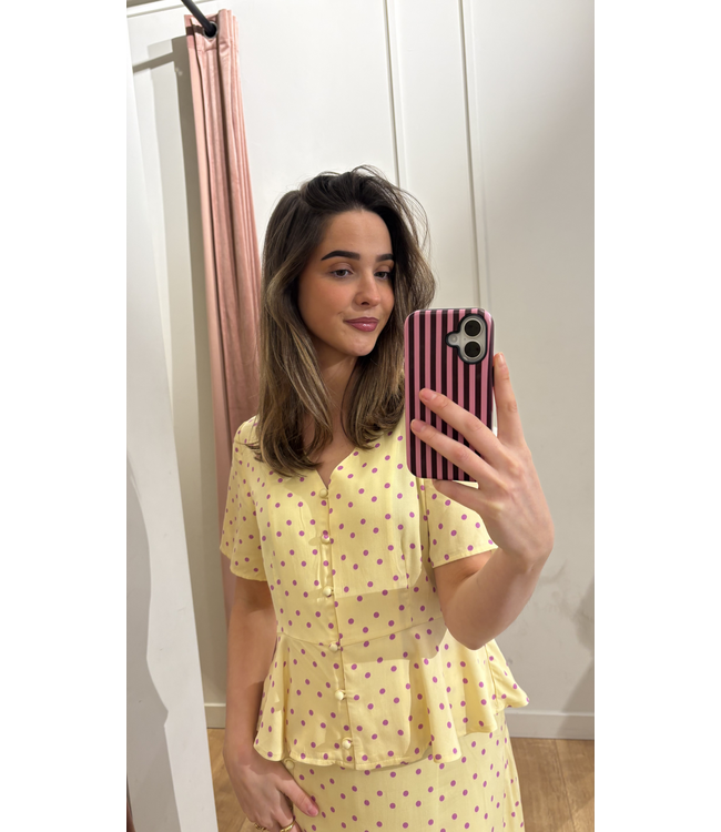 Ydence Top Luna - Soft Yellow