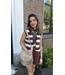 Ydence Knitted Top Judith - Brown/Ecru