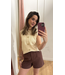 Ydence Knitted Top Mona - Ecru