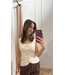 Ydence Knitted Top Mella - Ecru