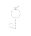 Handchain Balls & Stones - Silver
