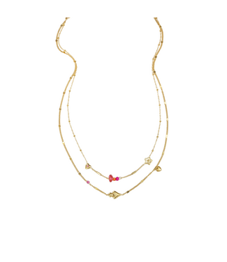 Ketting Kiki - Gold/Pink