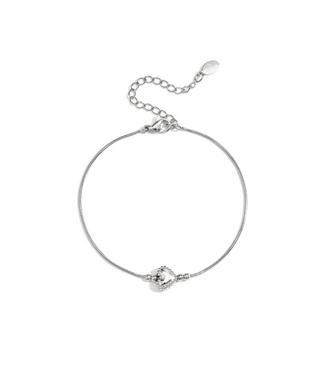 Armband Decorated Heart - Silver