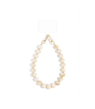 Telefoonkoord Joel Beads - Off White