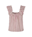 Color Club Solaya Blouse - Thin Red Stripe
