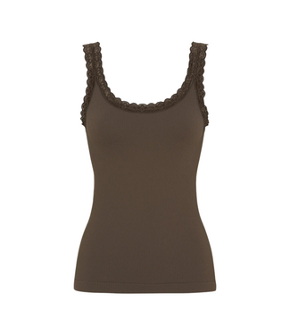 Tim & Simonsen Frida Rib Top - Noce
