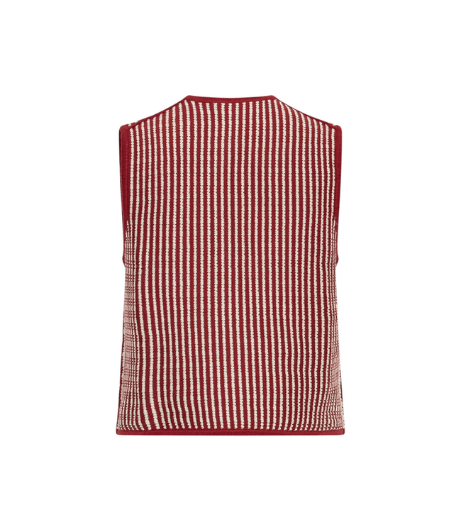 Moss Copenhagen Priscilla Vest - Rhubarb/Bleached Sand