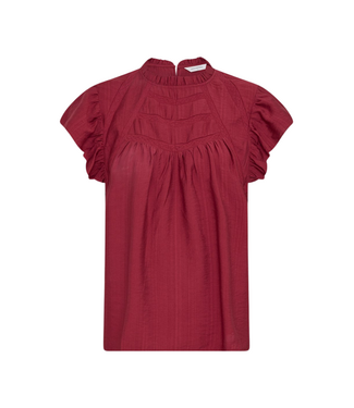 MSCH COPENHAGEN Peninna Short Sleeve Top - Rhubarb