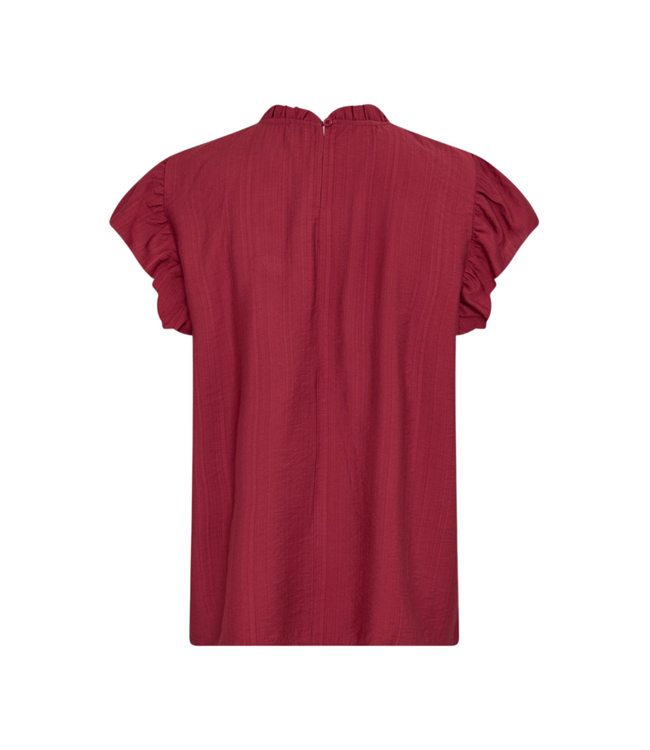 Moss Copenhagen Peninna Short Sleeve Top - Rhubarb