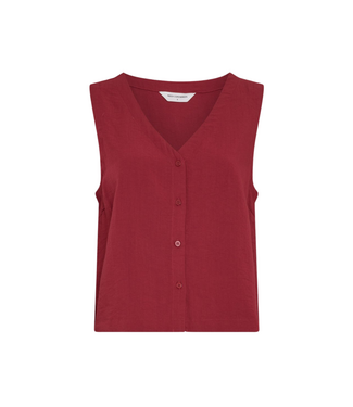 Moss Copenhagen Daria Sleeveless Shirt - Rhubarb Melange