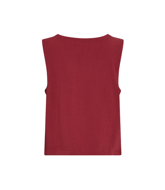 Moss Copenhagen Daria Sleeveless Shirt - Rhubarb Melange
