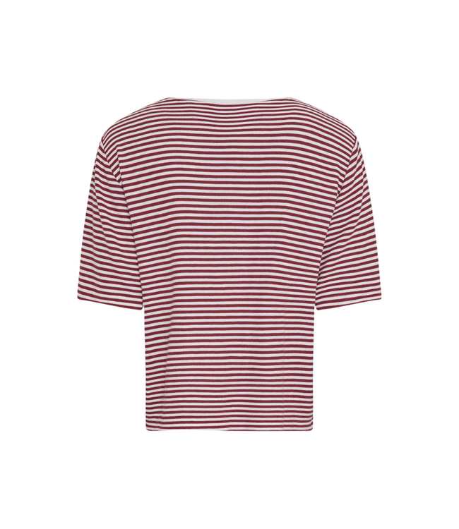Moss Copenhagen Jana Tee - Egret/Rhubarb