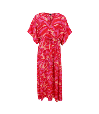 Black Colour Luna Long V-Neck Dress - Imperial Rose