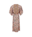 Black Colour Luna Long V-Neck Dress - Epic Pink