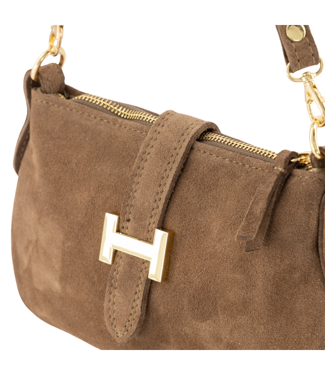 Color Club Bag Burnley Suede - Taupe