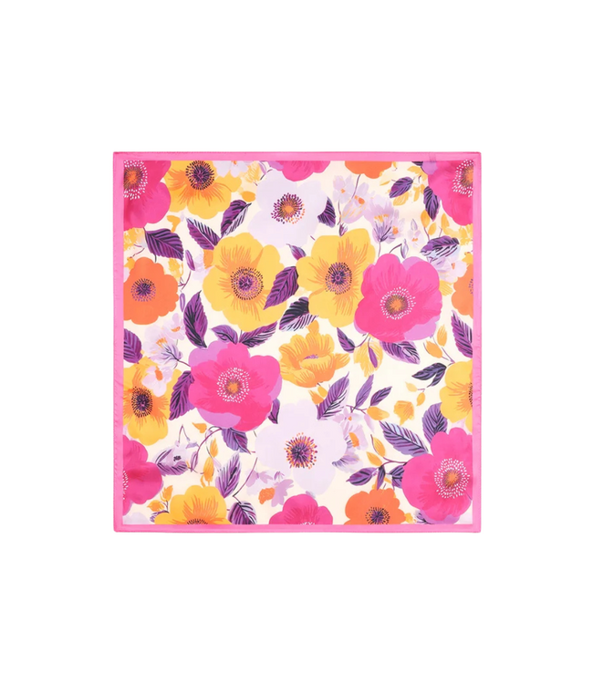 Color Club Scarf Summer Flowers - Pink