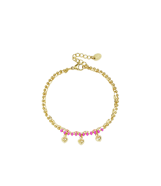 Armband Rosie - Gold/Pink