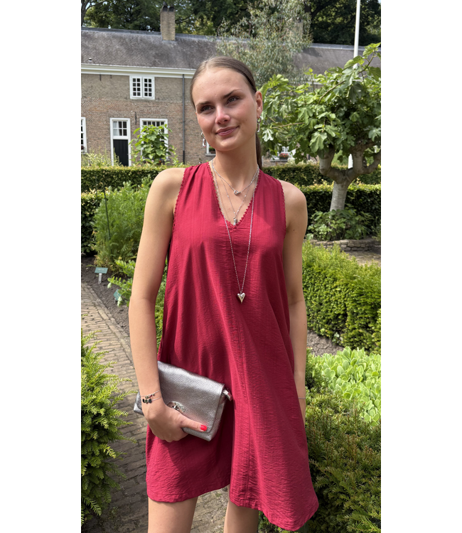 Moss Copenhagen Peninna Sleeveless Dress - Rhubarb