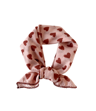 Scarf Romantic Heart - Pink