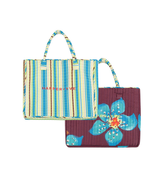Harper & Yve Lexie Bag - Tropical Flower/Stripe
