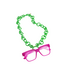 Looplabb Brillenkoord Round - Emerald Green