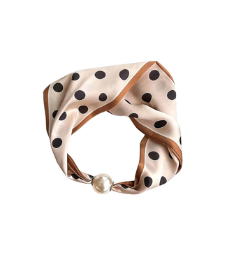Summer Scarf Dots - Brown