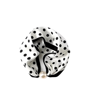 Summer Scarf Dots - Black/White