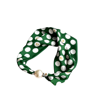 Summer Scarf Dots - Green