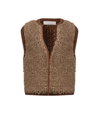 Nukus Lana Gilet - Toffee/Espresso