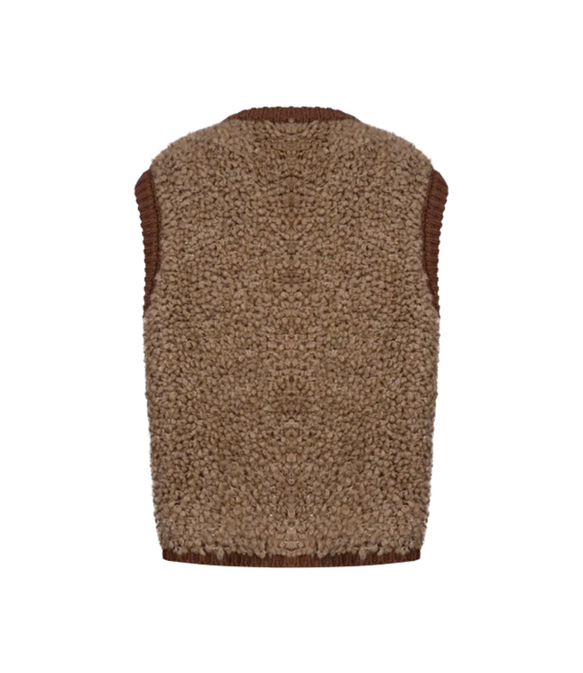 Nukus Lana Gilet - Toffee/Espresso
