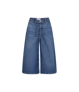 MSCH COPENHAGEN Kine Lis Culotte Jeans - Mid Blue Wash