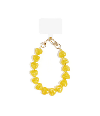 Telefoonkoord Casual Heart - Yellow