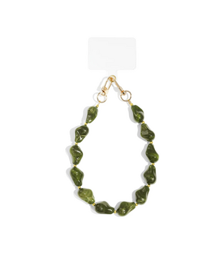 Telefoonkoord Bold Beads - Army Green