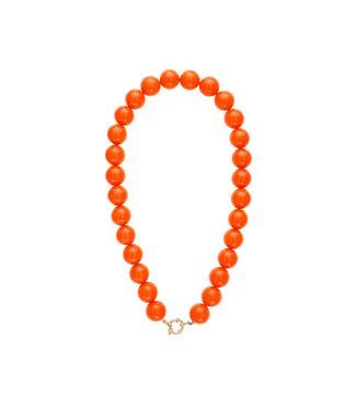 Ketting Casual Beads 15mm - Orange