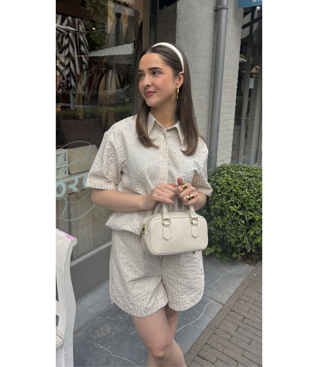 Nukus Leonora Blouse Paillet - Sand
