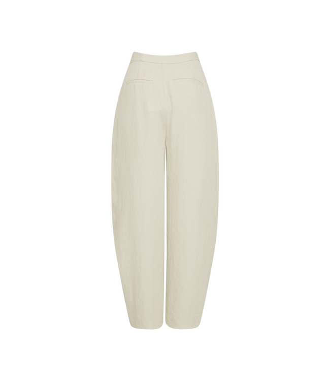 Moss Copenhagen Zein Esteriane High Waist Pants - Bleached Sand