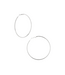 Basic Hoops Oorbellen 6cm - Silver