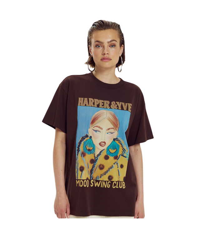 Harper & Yve Moody Short Sleeve - Hot Fudge