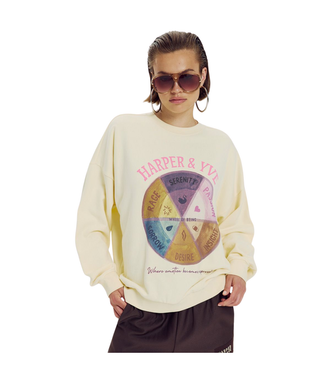 Harper & Yve Wheel Sweater - Almond Oil